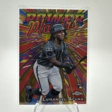 2025 Topps Chrome Logofractor Edition Power Players Luisangel Acuña #PP-24 card