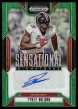 2025 Panini Prizm Draft Picks Sensational Signatures Tyree Wilson #42 card