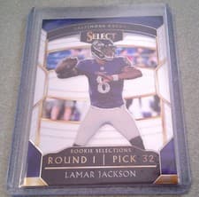 Lamar Jackson 2018 Panini Select Rookie Selections card