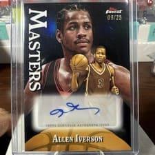 2024-25 Finest Masters Autographs Allen Iverson #MA-AI card