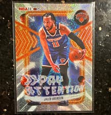 2025-26 NBA Hoops Pay Attention Jalen Brunson #PA-13 card