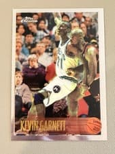 Kevin Garnett 1996 Topps Chrome card