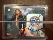 2025 Topps Exalted WWE Wrestling Insignia Ink AJ Styles #INI-AJS card