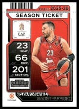 Marko Guduric 2025-26 Panini Contenders EuroLeague Base Season Ticket card