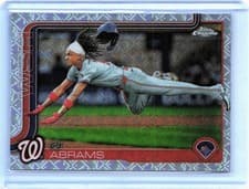 2025 Topps Chrome Logofractor Edition Base Set CJ Abrams #176 card