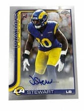 2025 Topps Chrome Retail Rookie Autographs Josaiah Stewart #RRA-JST card
