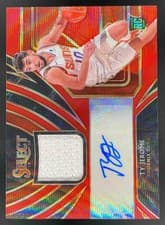 Ty Jerome 2019 Panini Select Rookie Jersey Autographs card