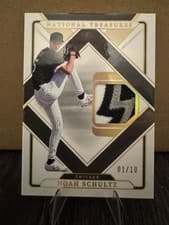 2025 Panini National Treasures Treasured Threads Noah Schultz #1 card