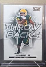2025 Score Throwbacks Josh Jacobs #7 card