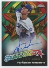 2025 Topps Chrome Future Stars Autographs Yoshinobu Yamamoto #FSA-YY card