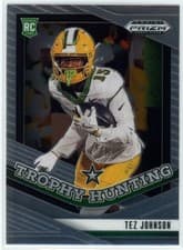 2025 Panini Prizm Draft Picks Trophy Hunting Tez Johnson #19 card