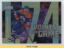 Connor McDavid 2024-25 Skybox Metal Universe Points Per Game card