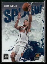 Devin Booker 2021 Panini Donruss Optic Splash card