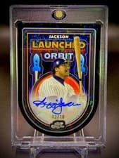2025 Topps Cosmic Chrome Launched Into Orbit Autographs Reggie Jackson #LIOA-RJ card