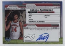 2024-25 Bowman University Chrome College Application Autographs Asa Newell #CAA-AN card
