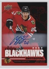 2025-26 Upper Deck Chicago Blackhawks Centennial Red Hot Autos Brandon Saad #90 card