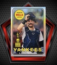 2025 Topps Heritage Heritage 25th Anniversary Austin Wells #H25-18 card