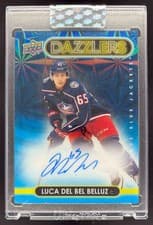 2024-25 Upper Deck Clear Cut 2021-22 UD Dazzlers Luca Del Bel Belluz #DA-LD card