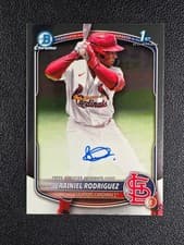 2025 Bowman Chrome Prospect Autographs Rainiel Rodriguez #CPA-RR card
