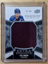 2024-25 Upper Deck Black Diamond Exquisite Collection Extra Exquisite Jersey Cale Makar #ECE-CM card