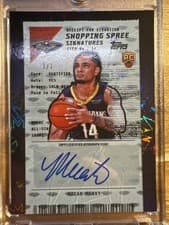 2025-26 Topps Shopping Spree Signatures Micah Peavy #SSA-MP card
