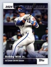 2025 Topps 2024 Greatest Hits Bobby Witt Jr. #GH-6 card