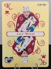 2025-26 O-Pee-Chee Playing Cards Cale Makar #K-HEARTS card