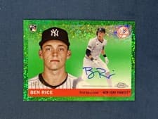 2025 Topps Chrome Platinum Autographs Ben Rice #CPA-BR card
