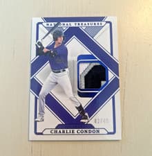 2025 Panini National Treasures Treasured Threads Charlie Condon #3 card