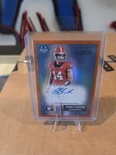 2025 Bowman University Chrome 1955 Bowman Football Autographs Gunner Stockton #55AV-GS card