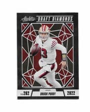 Brock Purdy 2024 Panini Absolute Draft Diamonds card