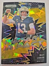 2025 Panini Prizm Draft Picks Instant Impact Riley Leonard #20 card