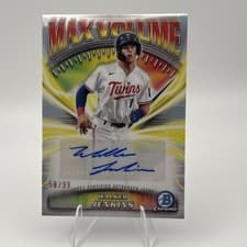 2025 Bowman Chrome Max Volume Autographs Walker Jenkins #MVA-WJ card
