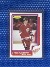Steve Yzerman 1986 O-Pee-Chee card