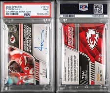 Tyreek Hill 2022 Panini Spectra Champion Signatures card