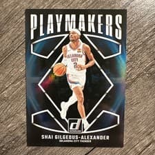 2024-25 Donruss PlayMakers Shai Gilgeous-Alexander #10 card