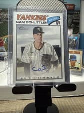 2026 Topps Heritage Real One Autographs Cam Schlittler #ROA-CSC card