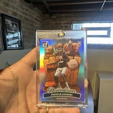 Shedeur Sanders 2025 Donruss Optic Downtown card