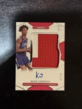 Keon Johnson 2021 Panini National Treasures card