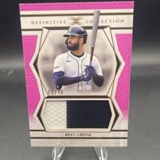 2025 Topps Definitive Collection Jumbo Relic Collection Riley Greene #DJRC-RG card
