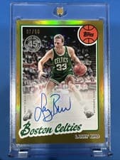 Larry Bird 2025 Topps 1980 Autograph card