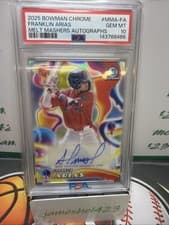 2025 Bowman Chrome Melt Mashers Autographs Franklin Arias #MMA-FA card