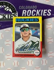 2024 Topps Heritage Real One Autograph Hunter Goodman #ROAHG card