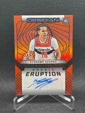 2024-25 Panini Obsidian Rookie Eruption Autographs Kyshawn George #REA-KYS card