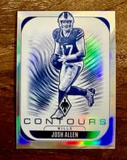 2025 Panini Phoenix Contours Josh Allen #4 card