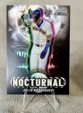 2025 Topps Chrome Black Nocturnal Julio Rodríguez #NOC-19 card