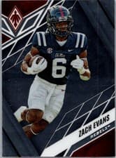 Zach Evans 2023 Panini Chronicles Draft Picks Phoenix card