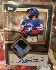 2025 Topps Autograph Patch Vladimir Guerrero Jr. #TFAP2-VG card