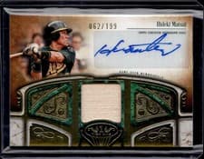 2026 Topps Tier One Autographed Tier One Relics Hideki Matsui #AT1R-HM card