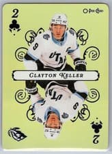 Clayton Keller 2025-26 O-Pee-Chee Playing Cards card